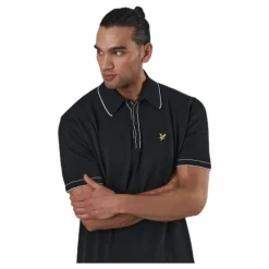 Knitted Branded Polo Black