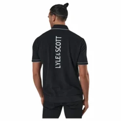 Knitted Branded Polo Black