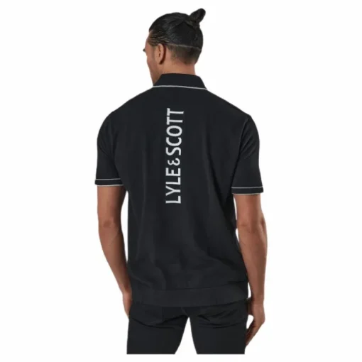 Knitted Branded Polo Black