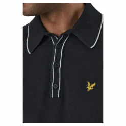 Knitted Branded Polo Black