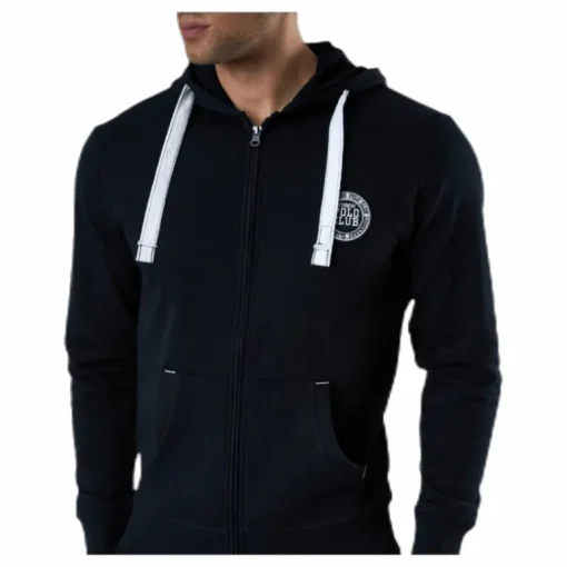Krew Sweatshirt Full Zip Black