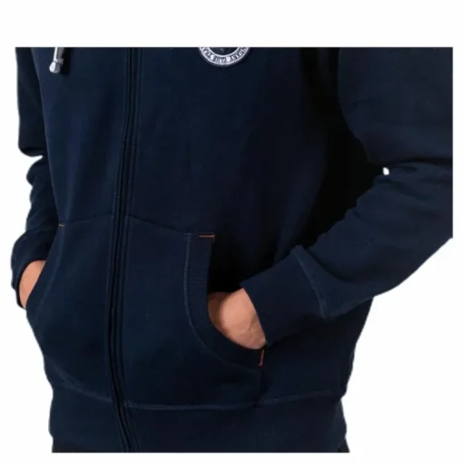 Krew Sweatshirt Full Zip Blue