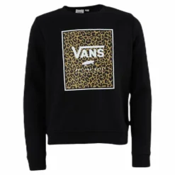 Leopard Box Crew Junior Black