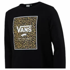 Leopard Box Crew Junior Black