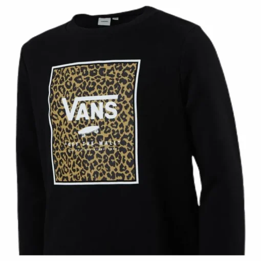 Leopard Box Crew Junior Black