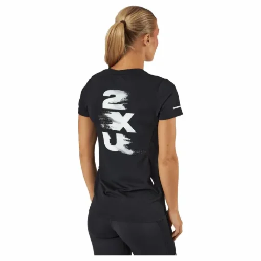 Light Speed Tee Black White/white Reflective