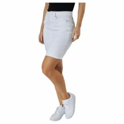 Lili Mw Denim Skirt White