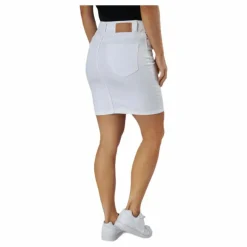 Lili Mw Denim Skirt White