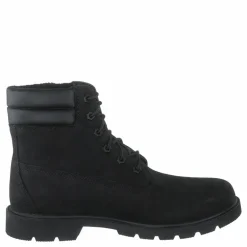 Linden Woods 6in Faux Fur Line Jet Black