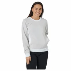 Linear Logo Sleeve Crew White Sand