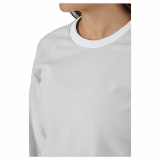 Linear Logo Sleeve Crew White Sand