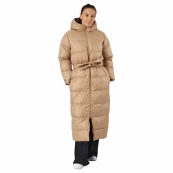 Long Beltet Coat Camel Brown