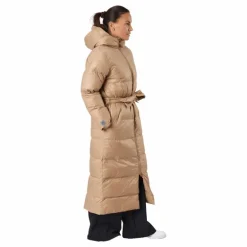 Long Beltet Coat Camel Brown