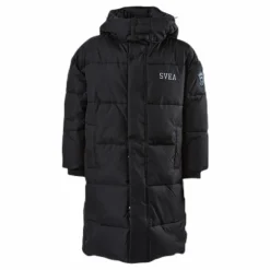 Long Puffer Coat Junior Black