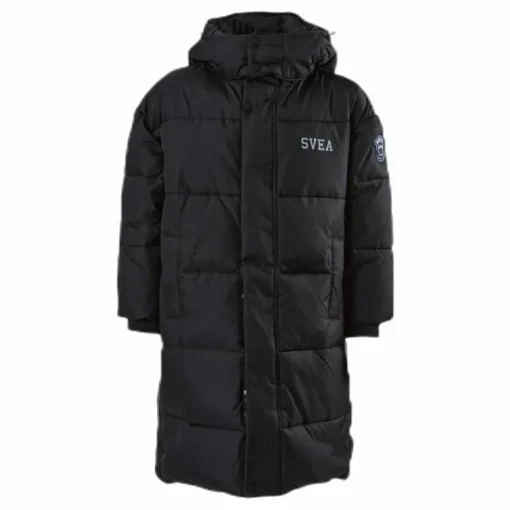 Long Puffer Coat Junior Black