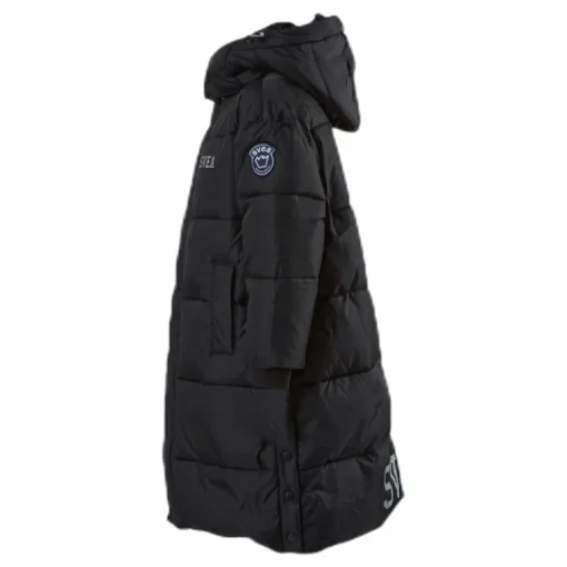 Long Puffer Coat Junior Black