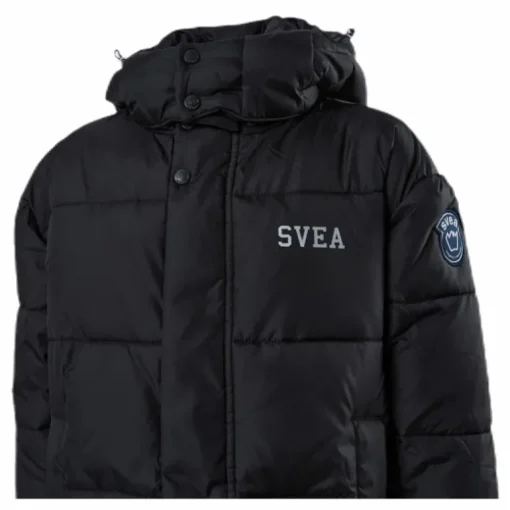 Long Puffer Coat Junior Black