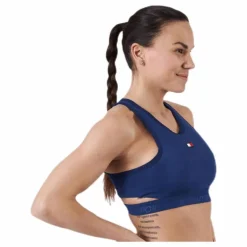 Low Support Removable Pads Bra Blue