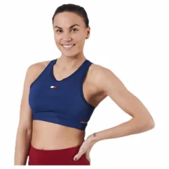 Low Support Removable Pads Bra Blue