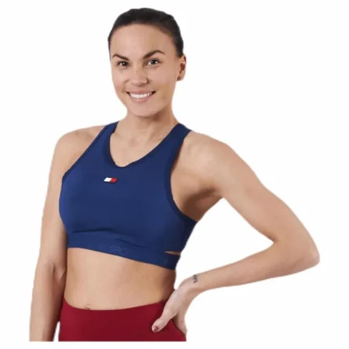Low Support Removable Pads Bra Blue