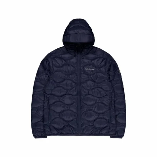 M Helium Down Hood Jacket Blue Shadow