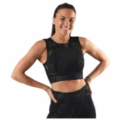 Mado Aop Cropped Training Top Black