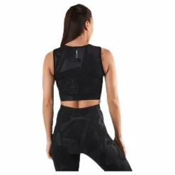 Mado Aop Cropped Training Top Black