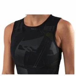 Mado Aop Cropped Training Top Black
