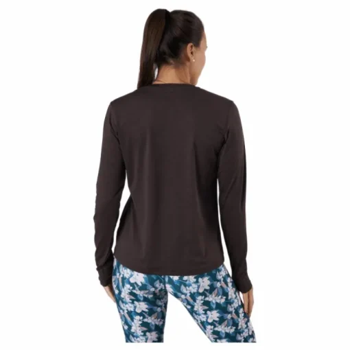 Maje W Melange L-s Tee Black Bean