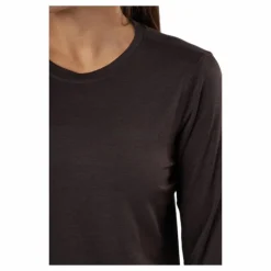 Maje W Melange L-s Tee Black Bean