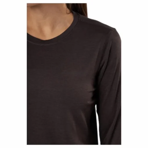 Maje W Melange L-s Tee Black Bean