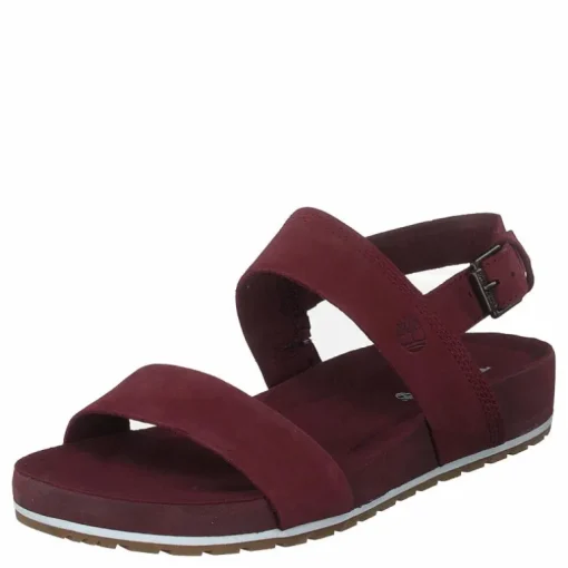 Malibu Waves 2 Band Sandal Burgundy