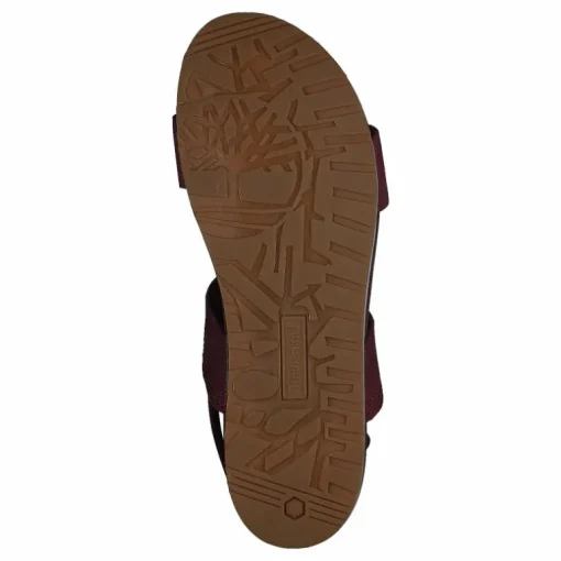 Malibu Waves 2 Band Sandal Burgundy