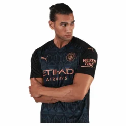 Manchester City FC Away Shirt Replica Blue/Black