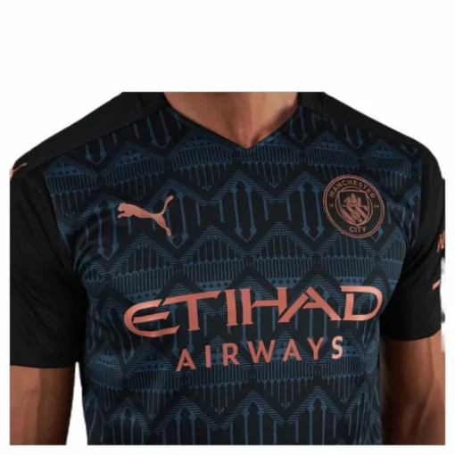Manchester City FC Away Shirt Replica Blue/Black