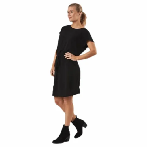 Mariana Myrina S/S Det Dress Wvn Black