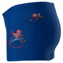Marvel Superhero Boys Swim Brief Team Royal Blue / Vivid Red