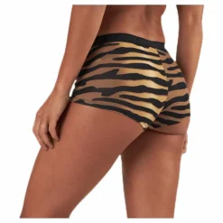 Mia Tiger Minishorts 2-Pack Black