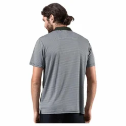 Microstripe Polo Green
