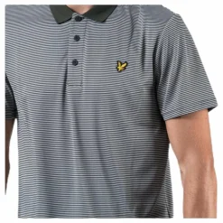 Microstripe Polo Green
