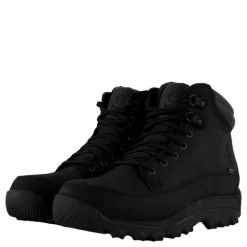 Mid Lace Up Waterproof Hiking Black