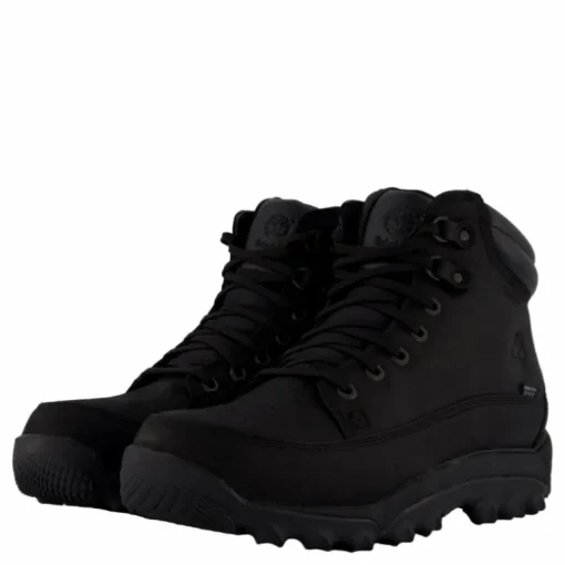 Mid Lace Up Waterproof Hiking Black