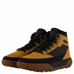 Mid Lace Up Waterproof Hiking Wheat