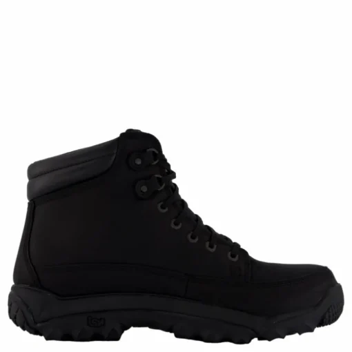Mid Lace Up Waterproof Hiking Black