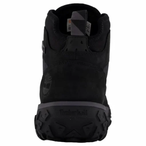 Mid Lace Up Waterproof Hiking Jet Black