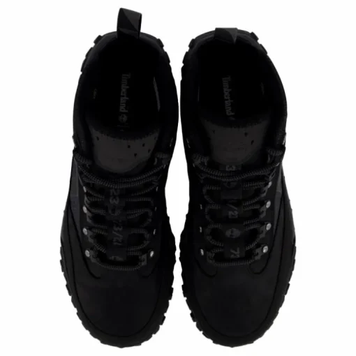 Mid Lace Up Waterproof Hiking Jet Black