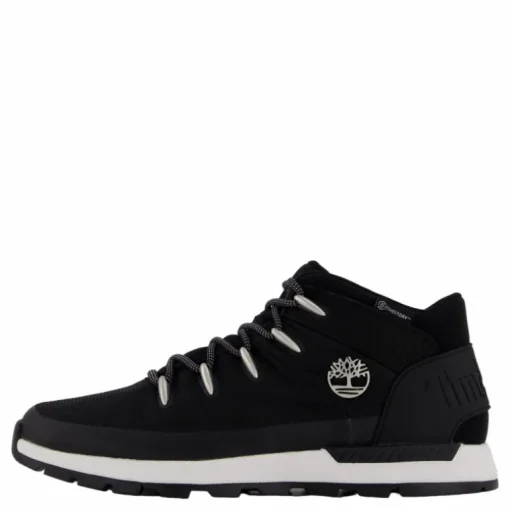 Mid Lace Up Waterproof Sneaker Jet Black