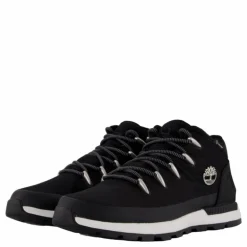 Mid Lace Up Waterproof Sneaker Jet Black