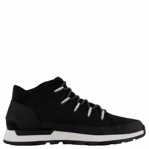 Mid Lace Up Waterproof Sneaker Jet Black