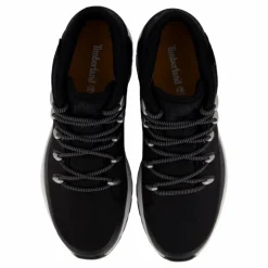 Mid Lace Up Waterproof Sneaker Jet Black